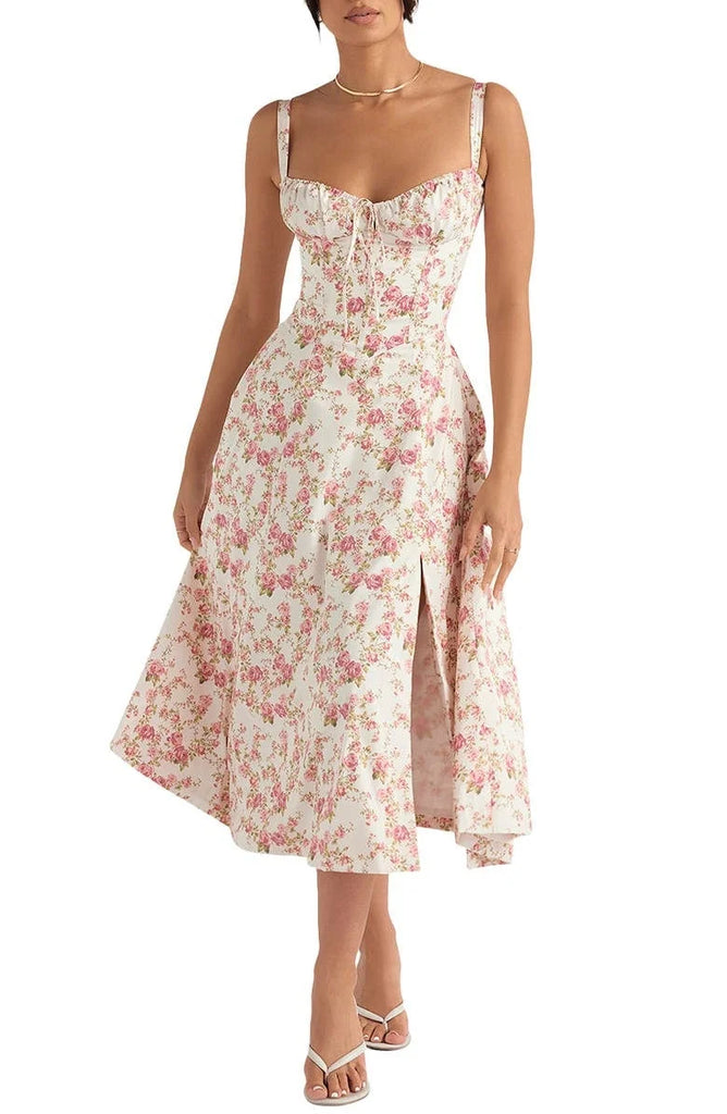 Floral Midriff Dress