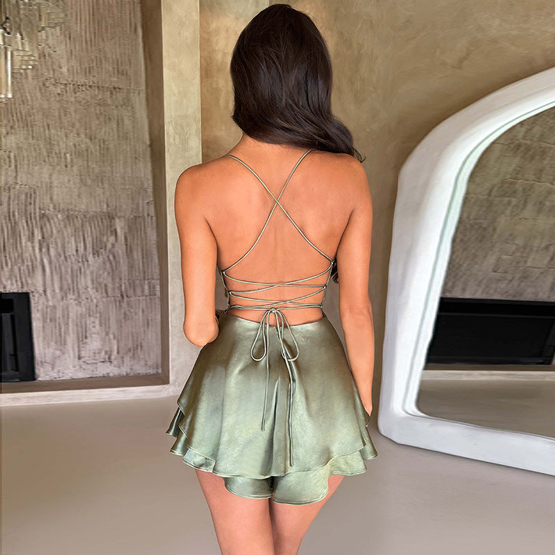 Mini Silk Playsuit