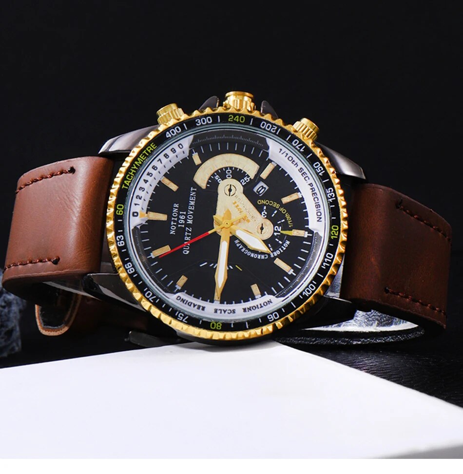 Luxury Man Casual Luminous Clock