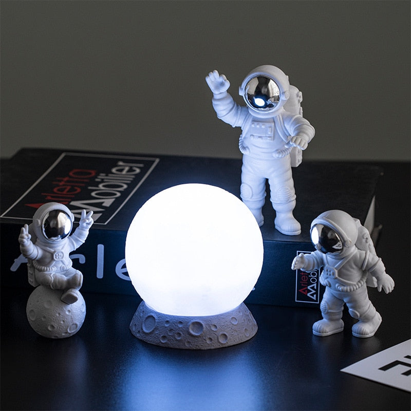 Astronaut and Moon Home Decor Set