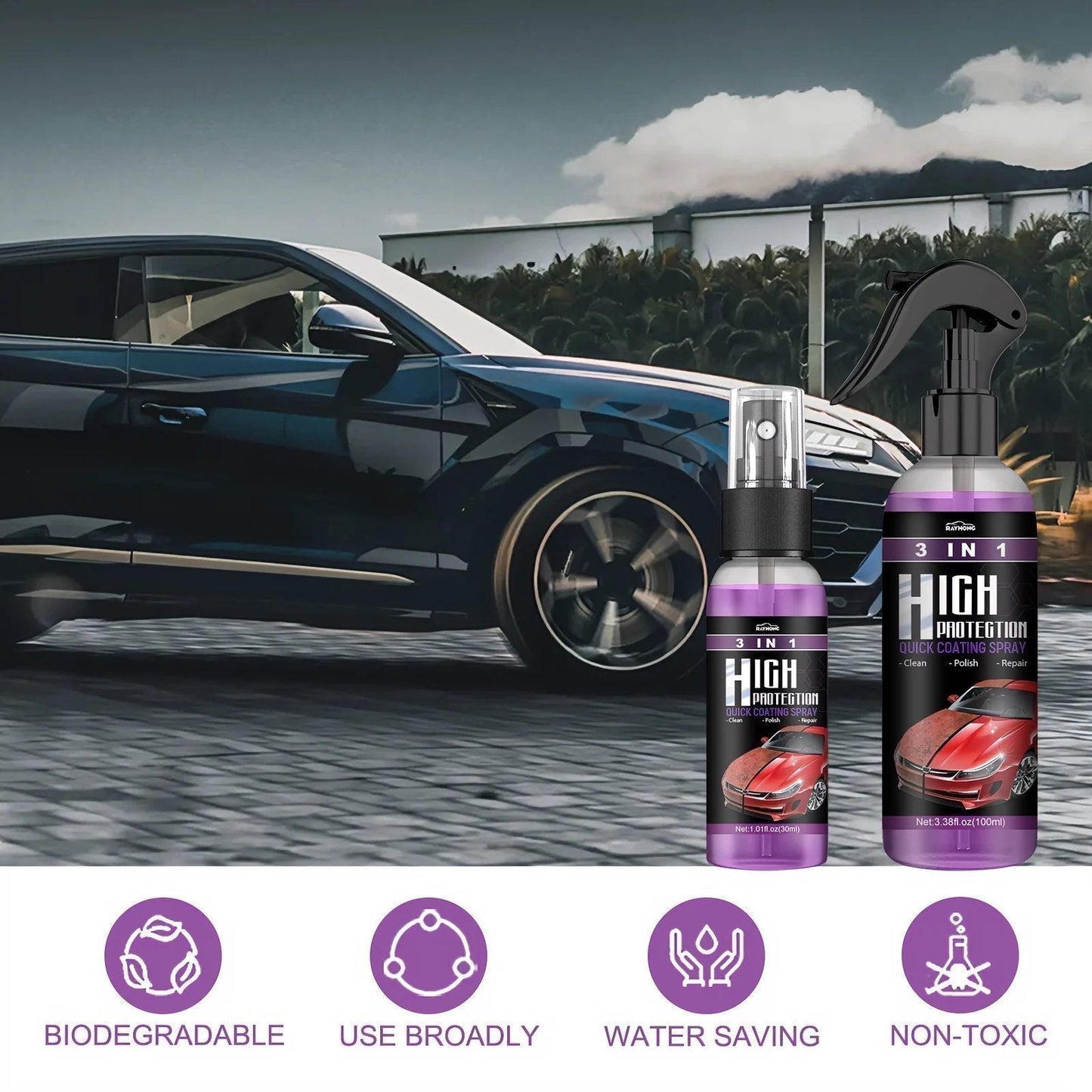 3 in 1 Ceramic Car Coating Spray（30% OFF）